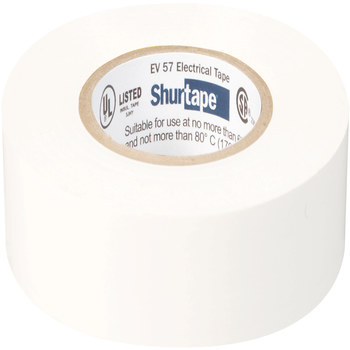 Shurtape Blanco Cinta eléctrica - 3/4 pulg. Anchura x 66 pies Longitud - 7.0 mil Espesor - shurtape 200783