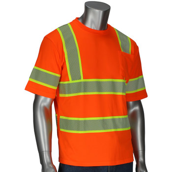 Imágen de PIP 313-1650 Naranja de alta vis. Polipropileno/Poliéster Camisa de alta visibilidad (Imagen principal del producto)
