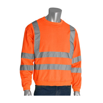 PIP 323-CNSSEOR Camisa de alta visibilidad 323-CNSSEOR-L - Grande - Poliéster - Naranja - ANSI clase 3 - 07098