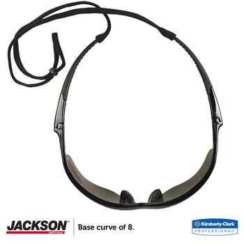 Ansell KleenGuard V60 Policarbonato Gafas de seguridad para lectura con aumento lente Negro - Marco envolvente - 711382-02008