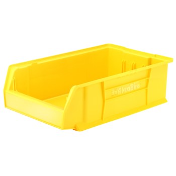 Imagen de Akro-mils Akrobin 200 lb Amarillo Polímero de grado industrial Apilado Contenedor de almacenamiento (Imagen principal del producto)