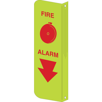 Imágen de Brady Bradyglo B-347 Poliéster/poliestireno Rectángulo Rojo Inglés Cartel de alarma de incendios 50688 (Imagen principal del producto)