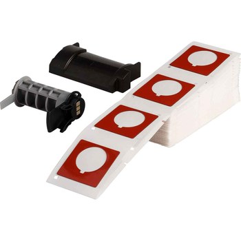 Imágen de Brady Rojo Poliéster Transferencia térmica M6-169-593-RD Etiquetas para impresora con panel en relieve (Imagen principal del producto)