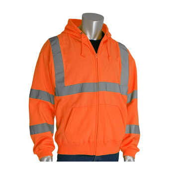 PIP 323-HSSEOR Camisa de alta visibilidad 323-HSSEOR-L - Grande - Poliéster - Naranja - ANSI clase 3 - 08961