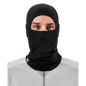 Ergodyne N-Ferno 6838 Negro Universal Nailon Capucha de pasamontañas para clima frío - 720476-16838