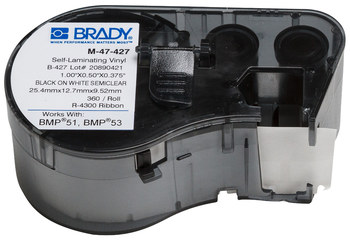 Imágen de Brady Transferencia térmica M-47-427 Cartucho de etiquetas para impresora de transferencia térmica continua (Imagen principal del producto)