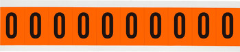 Imágen de Brady Negro sobre naranja Interior/exterior Vinilo Carta 6570-O Etiqueta en forma de letra (Imagen principal del producto)