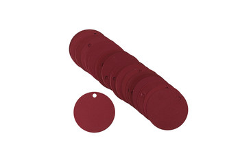 Imágen de Brady Rojo Círculo Aluminio 49901 Etiqueta en blanco para válvula (Imagen principal del producto)