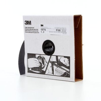 3M Rollo 19779 - 1 pulg. x 20 yd - Óxido de aluminio - P180 - Muy fino