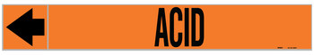 Imágen de Brady Pipe Markers-To-Go Negro sobre naranja Vinilo 108444 Marcador de tubería autoadhesivo (Imagen principal del producto)