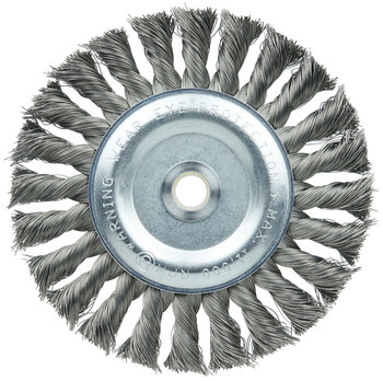 Weiler Wolverine 36227 Cepillo de rueda - Anudado - Torsión estándar Acero cerda