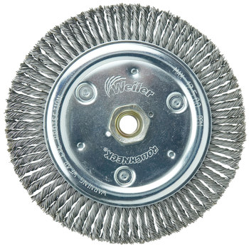 Weiler Roughneck 09100 Cepillo de rueda - Anudado - Circular trenzado Acero cerda