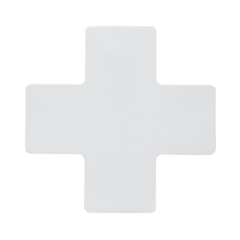 Brady ToughStripe Max 170022 Etiqueta de marca de esquina - 3 pulg. x 8 pulg. - Vinilo - Blanco - B-543