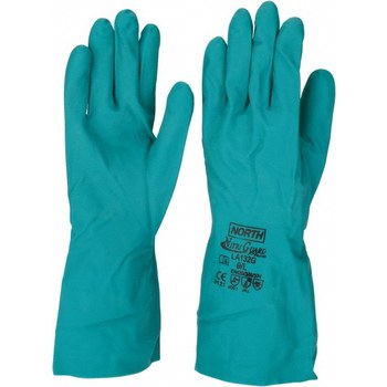 Imágen de North Nitriguard Plus LA132G Verde 9 Nitrilo No compatible Guantes resistentes a productos químicos (Imagen principal del producto)