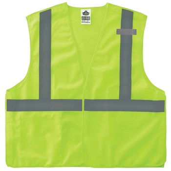 Ergodyne Glowear 8215BA Chaleco de alta visibilidad 21079 - tamaño 4EG/5EG - Poliéster - Lima de alta visibilidad - ANSI clase 2