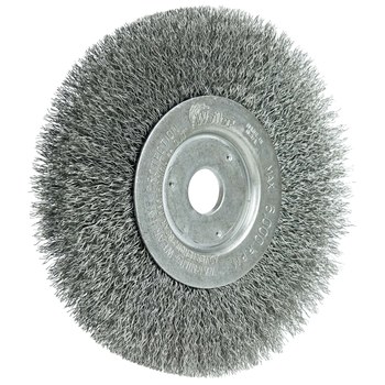 Weiler 01068 Cepillo de rueda - Rizado Acero cerda