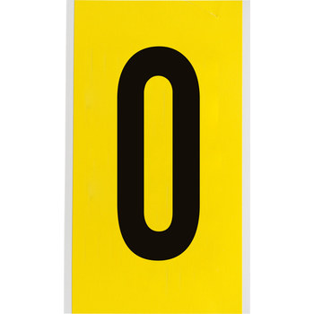Imágen de Brady Serie 34 Negro sobre amarillo Interior Paño de vinilo Serie 34 Número 3470-0 Etiqueta de número (Imagen principal del producto)