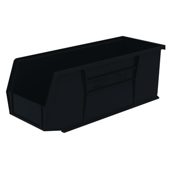 Imagen de Akro-mils Akrobin 30 lb Negro Polímero de grado industrial Colgado/Apilado Contenedor de almacenamiento (Imagen principal del producto)