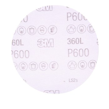 3M Hookit Recubierto Óxido de aluminio Morada Disco de velcro - Óxido de aluminio - 5 pulg. - P600 - Extrafino - 55721