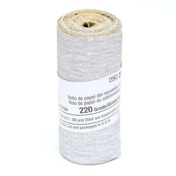 3M Stikit Rollo de lijado 27813 - 2 1/2 pulg. x 95 pulg. - Carburo de silicio - 220 - Muy fino