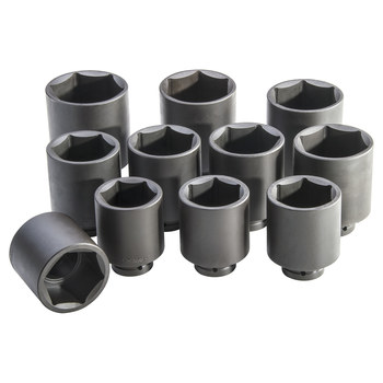 Proto J76111 6 Puntos Juego de llaves de impacto profundas - accionamiento 1 pulg. - 12524