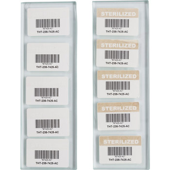 Brady THT-137-7425-2-AC Rollo de etiquetas troqueladas para impresoras - 1 pulg. x 2 pulg. - Polipropileno - Blanco - B-7425
