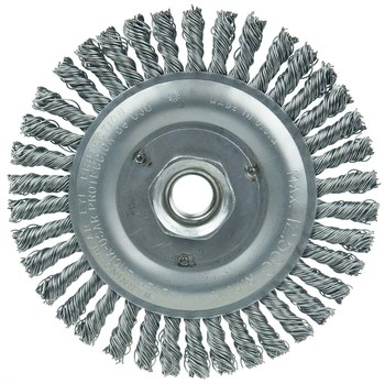 Weiler Vortec Pro 36295 Cepillo de rueda - Anudado - Circular trenzado Acero cerda