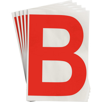 Imágen de Brady Toughstripe Rojo Interior Poliéster Carta 121699 Etiqueta en forma de letra (Imagen principal del producto)