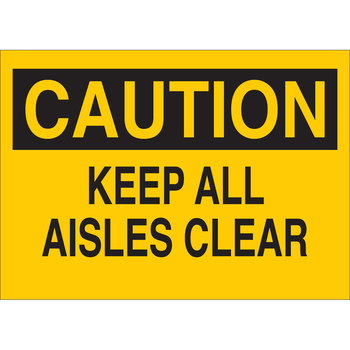 Imágen de Brady B-120 Poliéster reforzado con fibra de vidrio Rectángulo Amarillo Inglés Cartel de peligro de caída 73443 (Imagen principal del producto)