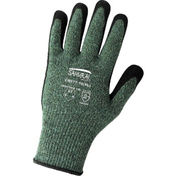 Global Glove Samurai Glove CR677 Verde/Negro Grande Aralene Guantes resistentes a cortes - 816368-02444