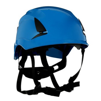 3M SecureFit X5000 X5003-ANSI Azul Plástico Casco - Suspensión 6 puntos - Ajuste Trinquete - 076308-94301