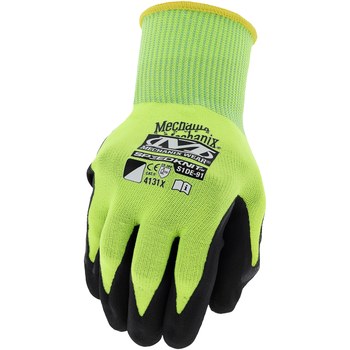 Mechanix Wear SpeedKnit Amarillo fluorescente Pequeño/Mediano Guantes de trabajo - 781513-63735