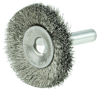 Weiler 17930 Cepillo de rueda - Rizado Acero inoxidable cerda