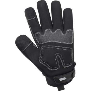 Global Glove Gris Grande Spandex Guantes de mecánico - Pulgar reforzado - 810033-29633