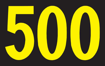 Imágen de Brady Amarillo sobre negro Rectángulo Hojas reflectantes 50020 Marcador de conductos/voltaje (Imagen principal del producto)