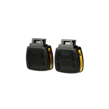 3M Secure Click D8000 D8003 Cartucho de respirador reutilizable 37467 - Amarillo - Vapores orgánicos protección - Secure Click conexión
