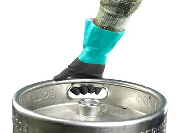 Ansell AlphaTec B58-530 Mar verde/antracita gris 9 Nitrilo Apoyado Guante resistente a productos químicos - acabado Áspero - 076490-23811