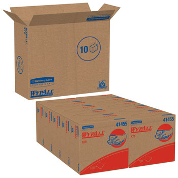 Kimberly-Clark WypAll X70 Limpiador 41455, Hydroknit, - 9.1 pulg. x 16.8 pulg. - Blanco