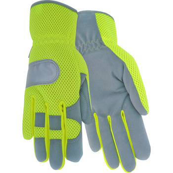 Imágen de Red Steer Ironskin 169 Gris/Verde Grande Cuero sintético Cuero sintético Guantes de trabajo (Imagen principal del producto)