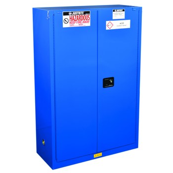 Imágen de Justrite Sure-Grip EX 45 gal Azul Gabinete de almacenamiento de material peligroso (Imagen principal del producto)