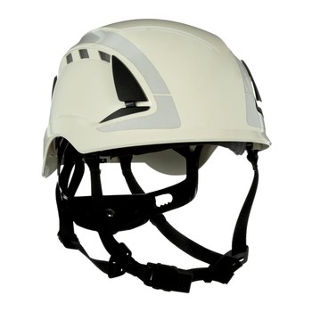 3M SecureFit X5000 X5001VX-ANSI Blanco Plástico Casco - Suspensión 6 puntos - Ajuste Trinquete - 076308-94291