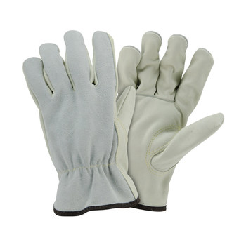 Imágen de West Chester 993K Gris/Tostado Grande Kevlar/Cuero Grano, Dividir Cuero vacuno Kevlar/Cuero Guante para conductor (Imagen principal del producto)