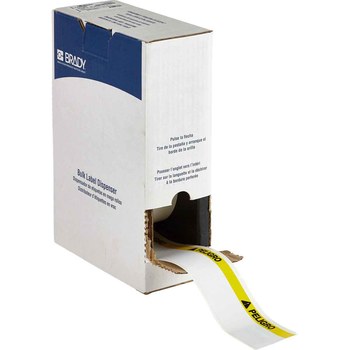 Imágen de Brady M710 Negro, amarillo sobre blanco Vinilo Transferencia térmica BMC-2000-595-PEL Etiquetas para impresoras todo tiempo (Imagen principal del producto)
