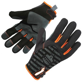Ergodyne ProFlex 810 Negro/Naranja Grande Malla de poliéster Malla de poliéster Guantes de trabajo - 720476-17224