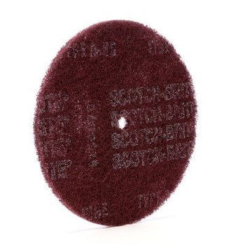 3M Scotch-Brite Óxido de aluminio Disco de desbaste - Fina grado - Accesorio Eje - Diámetro 8 pulg. - Agujero Central 1/2 pulg. - 27652