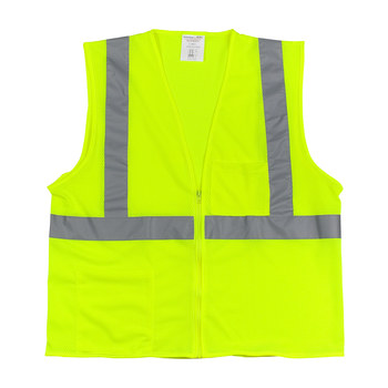 PIP 302-0702Z Chaleco de alta visibilidad 302-0702Z-LY/6X - tamaño 6XL - Poliéster - Amarillo lima - ANSI clase 2 - 20280