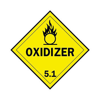 Imágen de Brady B-101 Etiquetas recubiertas de poliéster Cuadrado Amarillo Inglés Letrero de anuncio para camión 63449 (Imagen principal del producto)