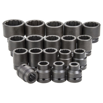 Proto J76119 12 Puntos Juego de enchufes de impacto - accionamiento 1 pulg. - 12532