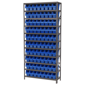 Imagen de Akro-mils AS1279040 Shelfmax 6500 lb Ajustable Azul Gris Revestido en polvo Acero 22 ga Abierto Ajustable Sistema de estantería fijo (Imagen principal del producto)
