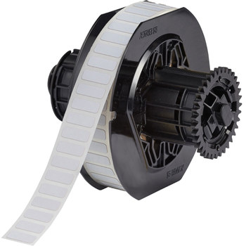 Brady UltraTemp B33-46-718 Rollo de etiquetas troqueladas para impresoras - 0.95 pulg. x 0.25 pulg. - Poliimida - Blanco - B-718